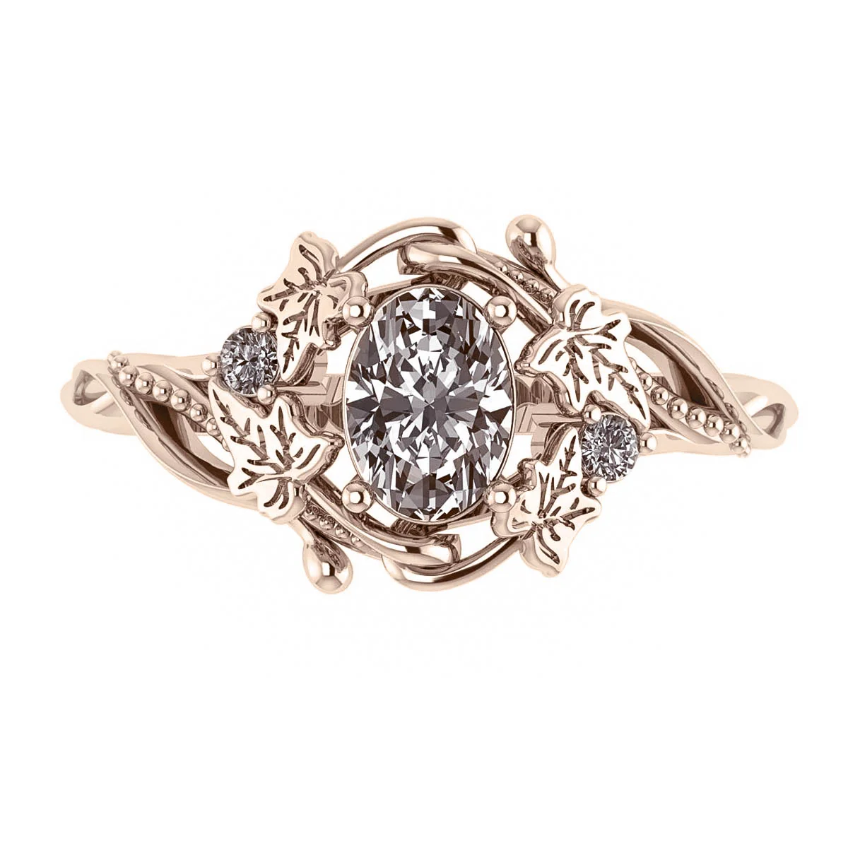 Undina Ivy | oval cut gemstone setting 7x5 mm