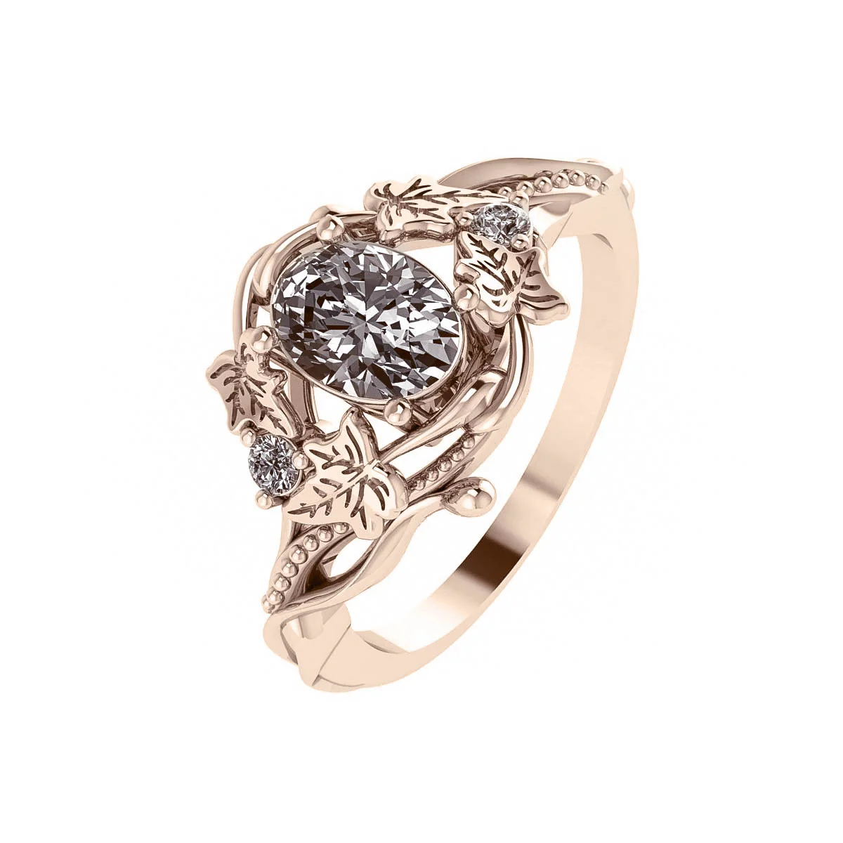 Undina Ivy | oval cut gemstone setting 7x5 mm - Image 2