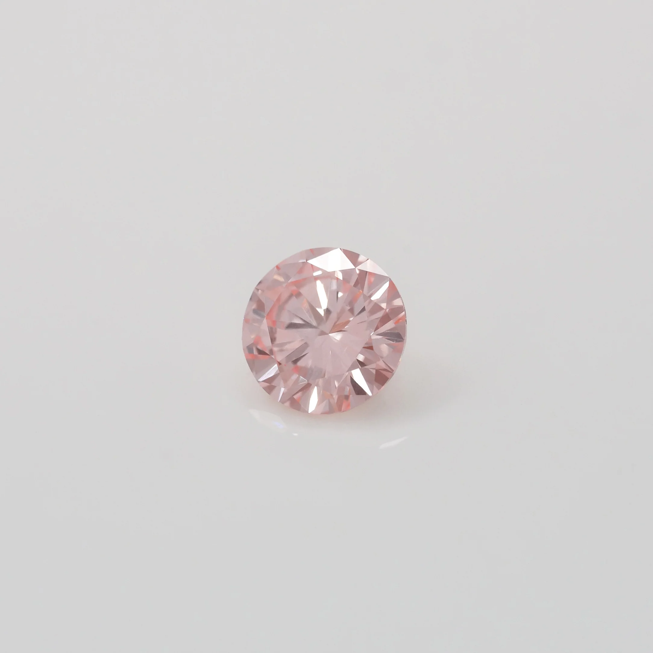 Lab grown diamond | IGI certified | round-cut, 5mm, Fancy vivid pink color, VS-VVS, *0.5ct