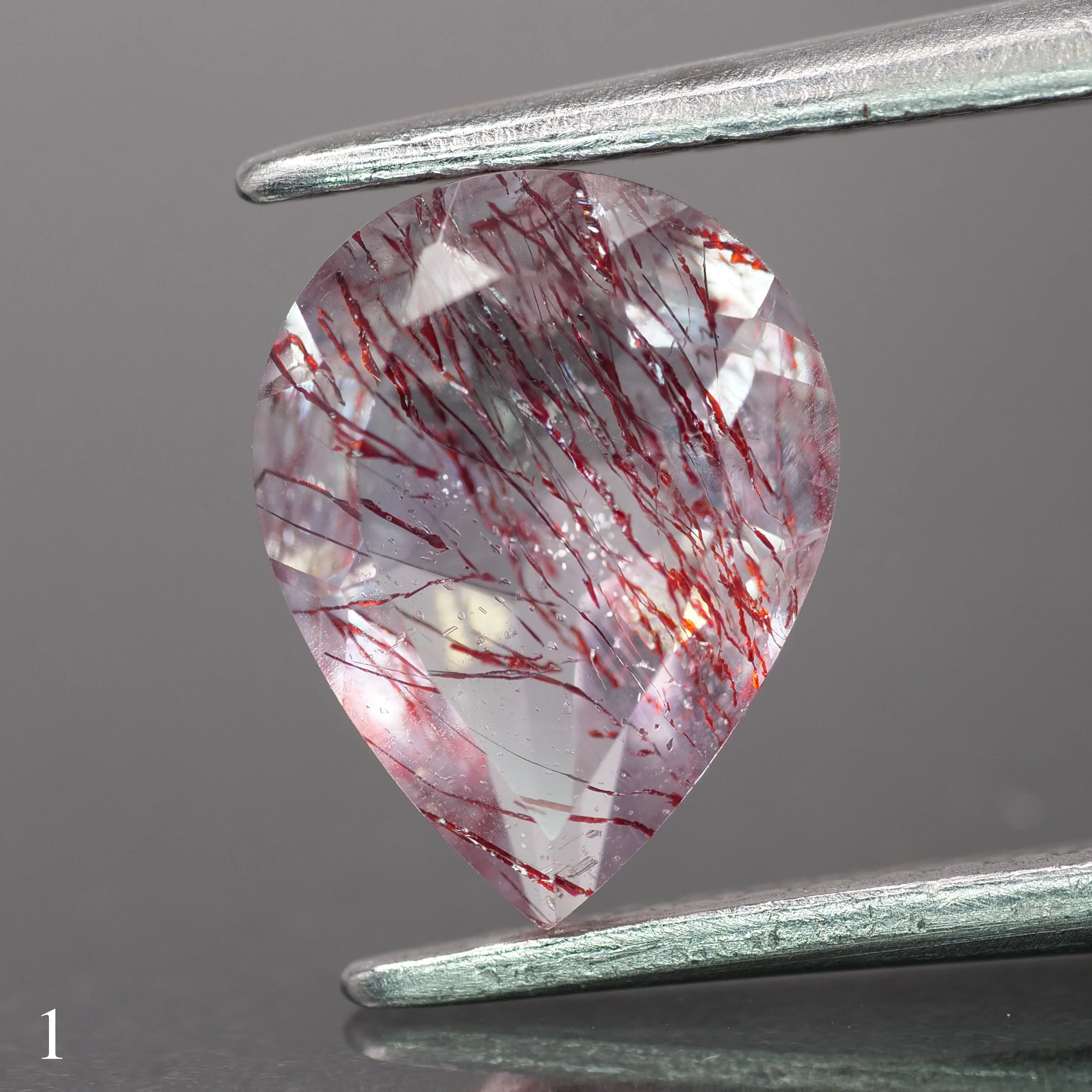 Melody quartz | pear-cut, 9x7mm, 1.3ct - choose yours - Image 2