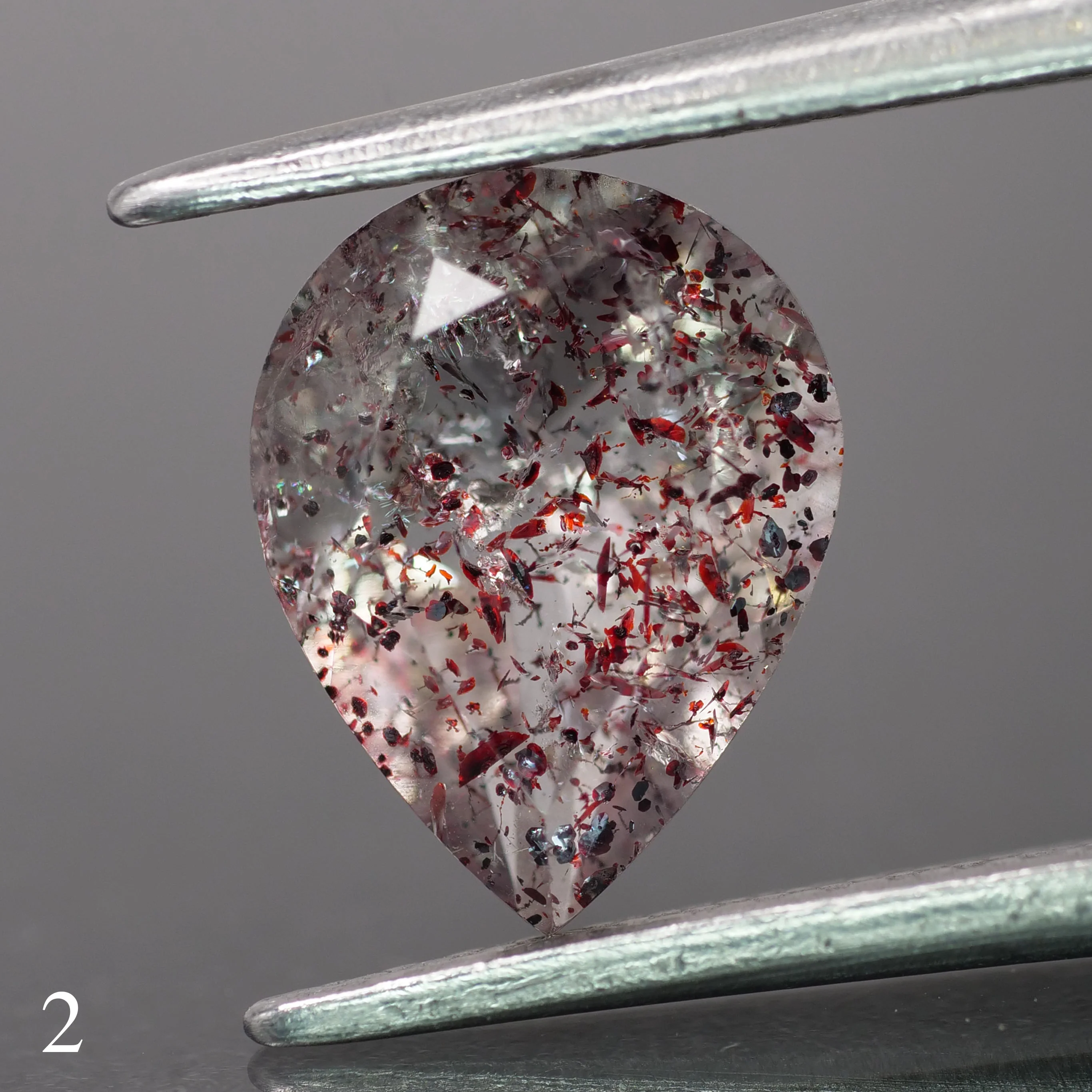 Melody quartz | pear-cut, 9x7mm, 1.3ct - choose yours - Image 3