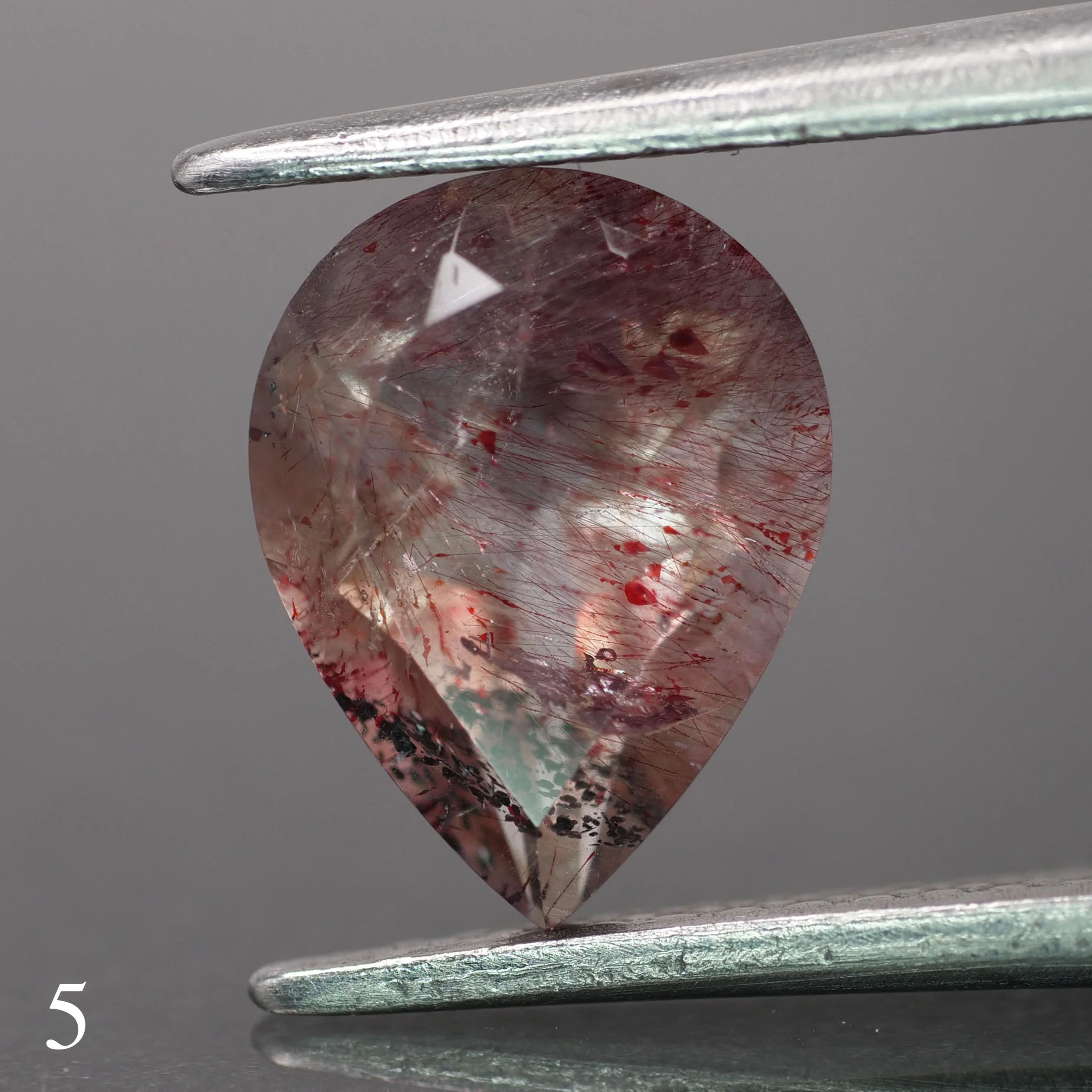 Melody quartz | pear-cut, 9x7mm, 1.3ct - choose yours - Image 6