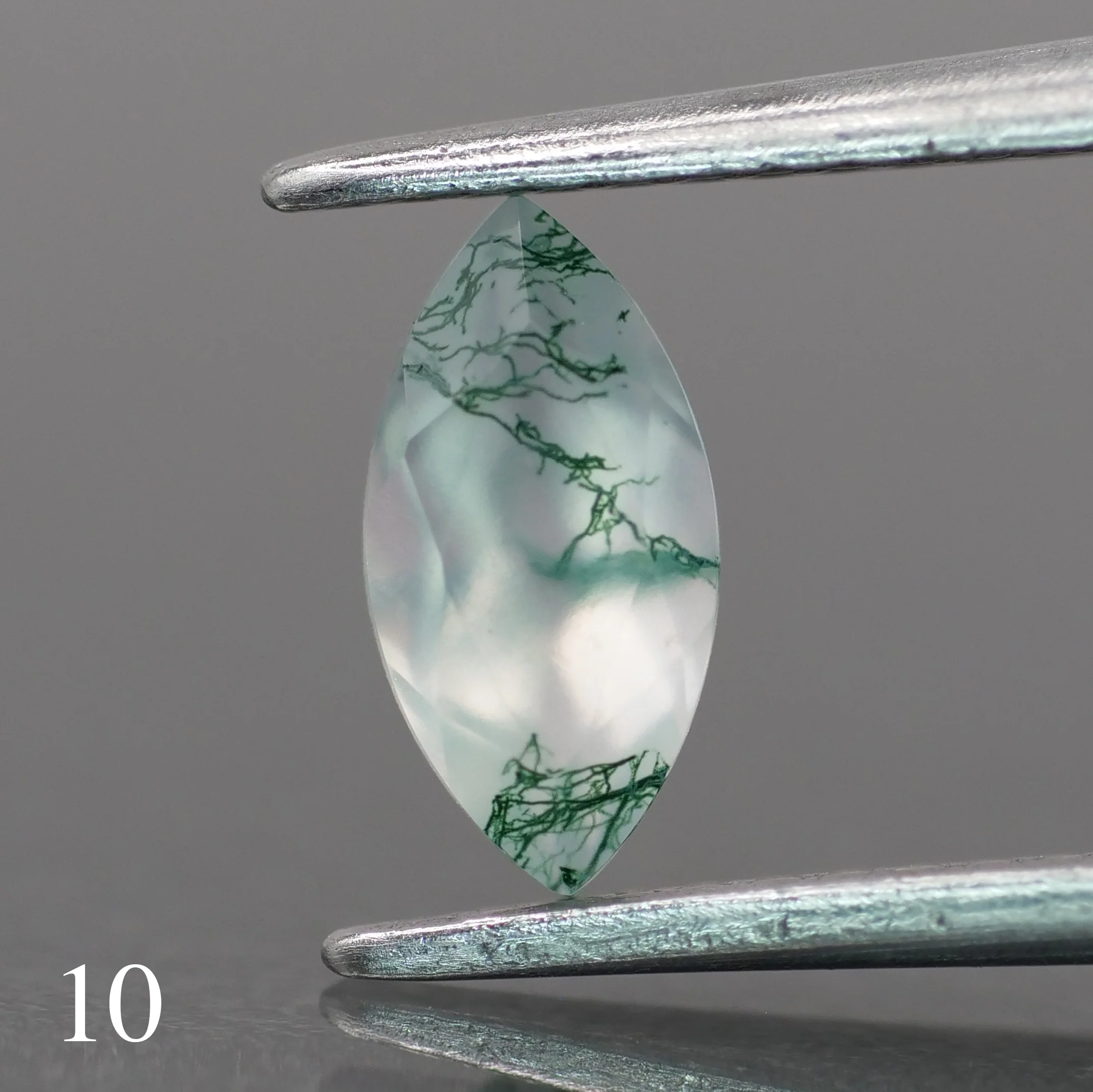Moss agate | light green color, marquise-cut, 8x4mm, 0.6ct - choose yours - Image 11