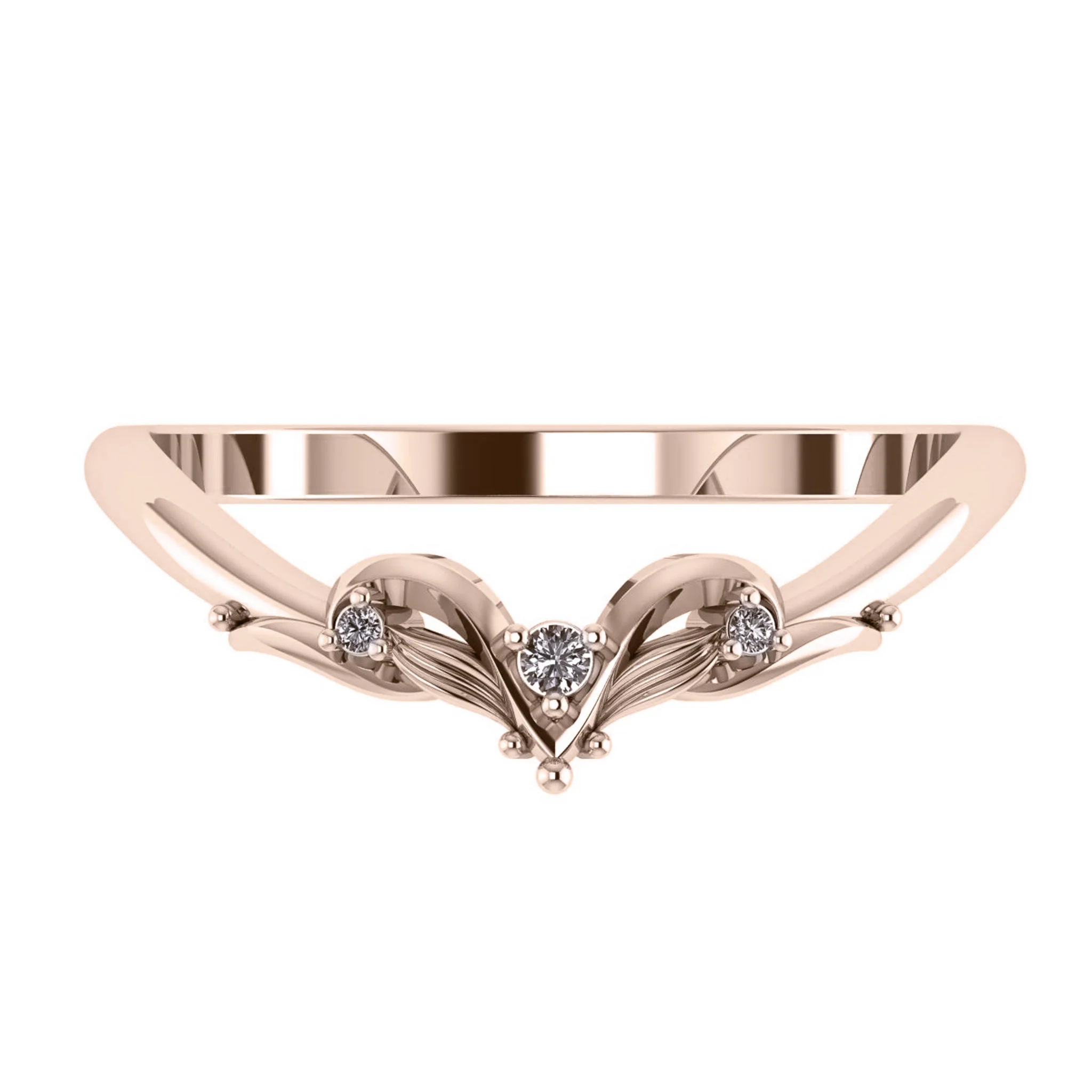 Nika | custom engagement ring setting, round gemstone 6.5 mm - Image 3