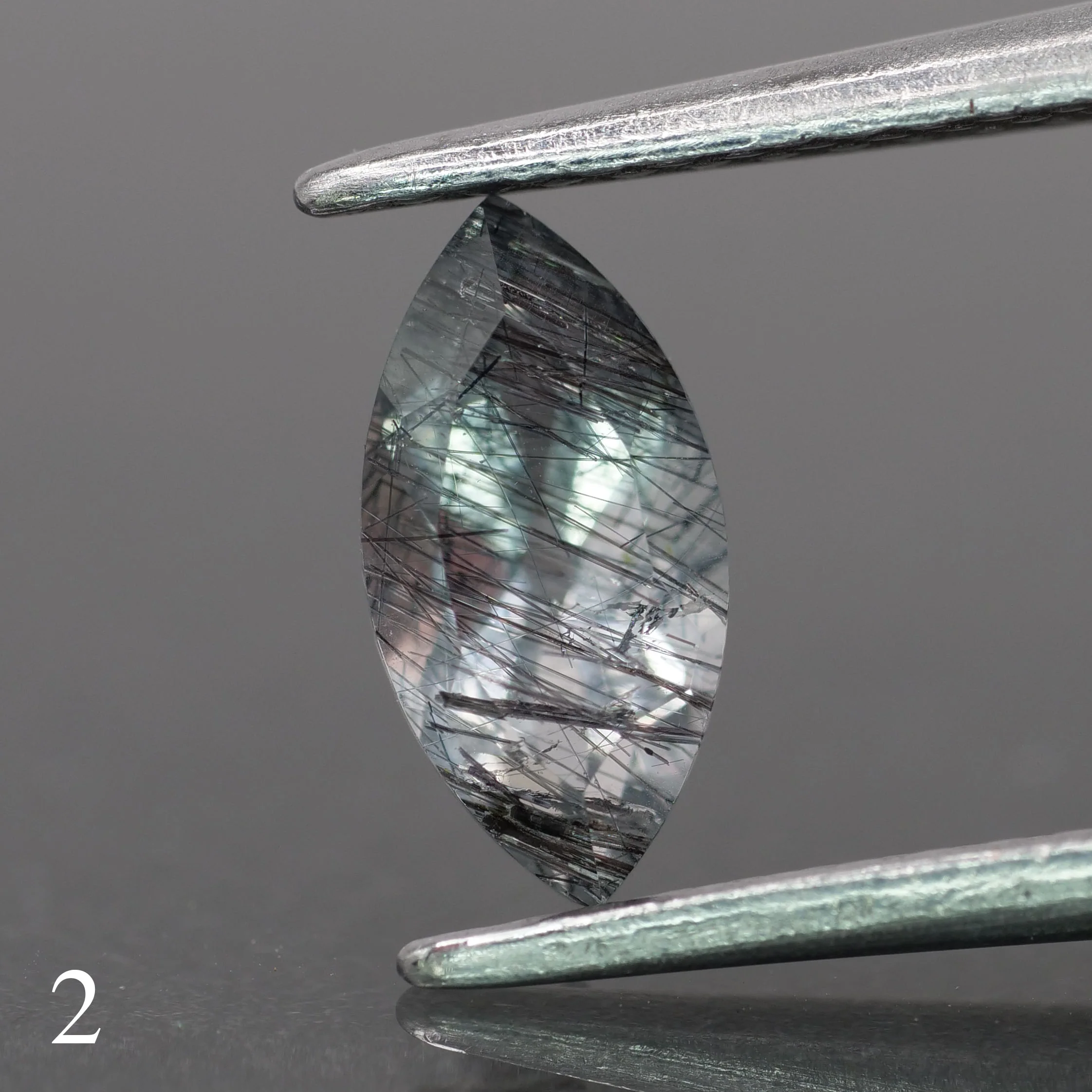 Rutile quartz | marquise-cut, 8x4mm, *0.6ct - choose yours - Image 3