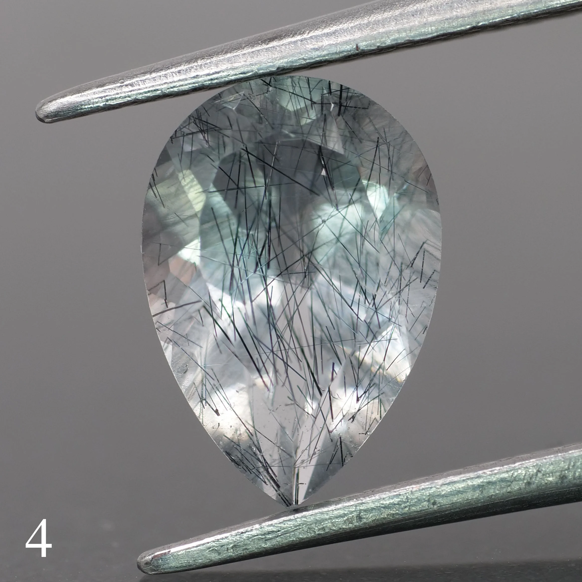 Rutile quartz | pear-cut, 10x7mm, *1.6ct - choose yours - Image 5