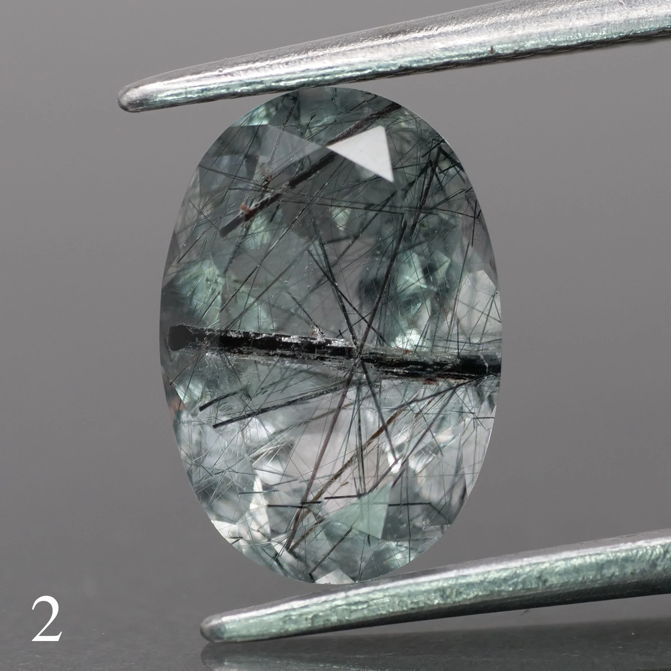 Rutile quartz | oval-cut, 10x7mm, 1.9ct - choose yours - Image 3