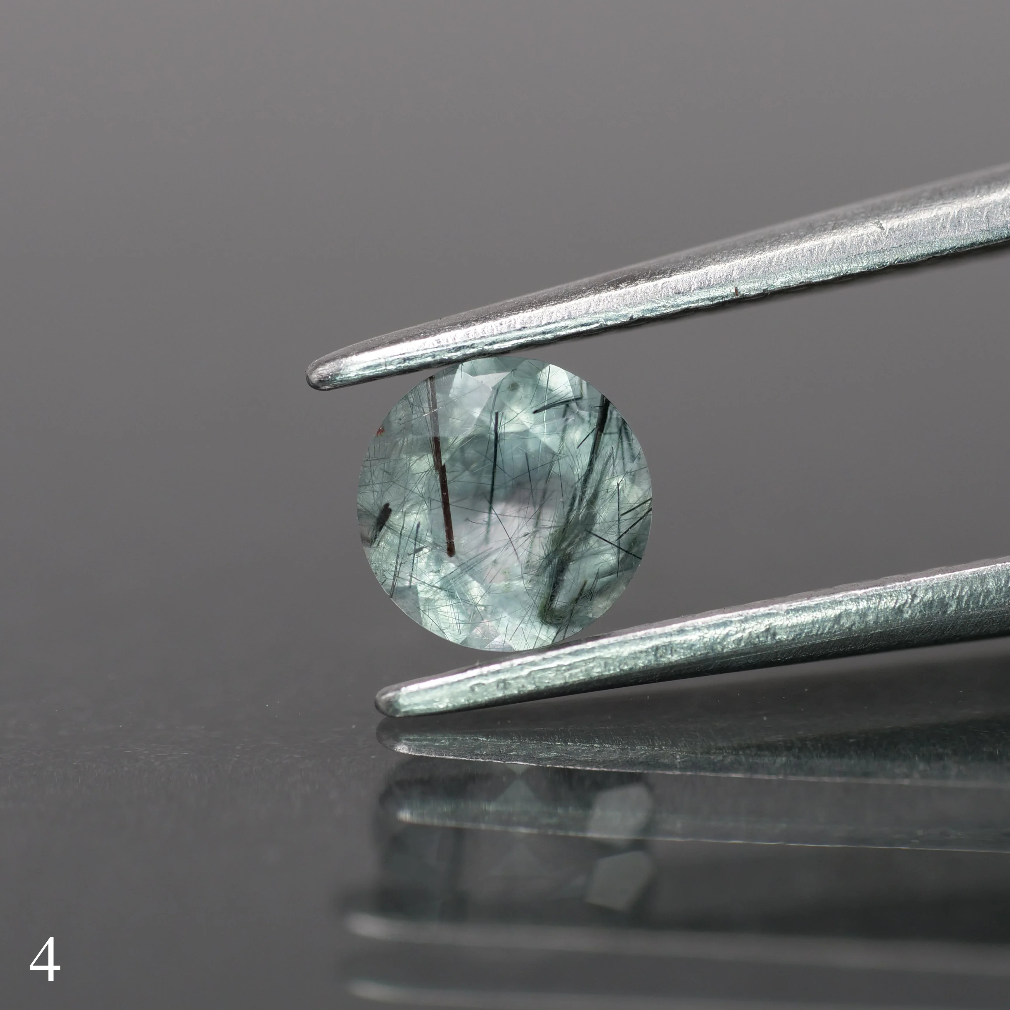 Rutile quartz | round-cut, 5mm, 0.5ct - choose yours - Image 5