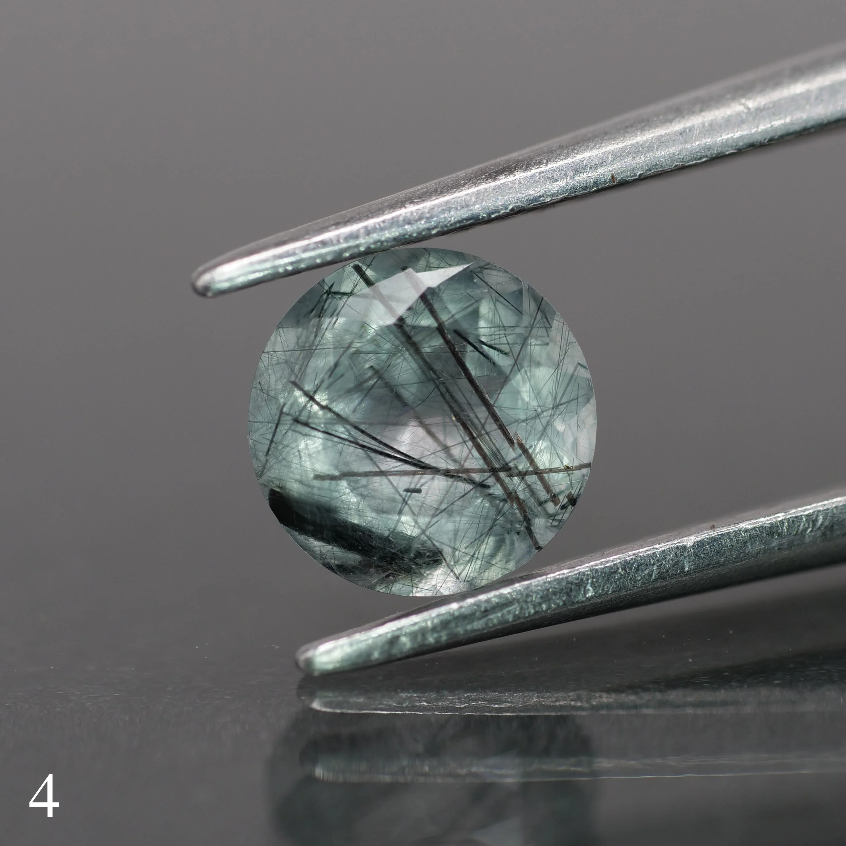 Rutile quartz | round-cut, 6mm, 0.7ct - choose yours - Image 5
