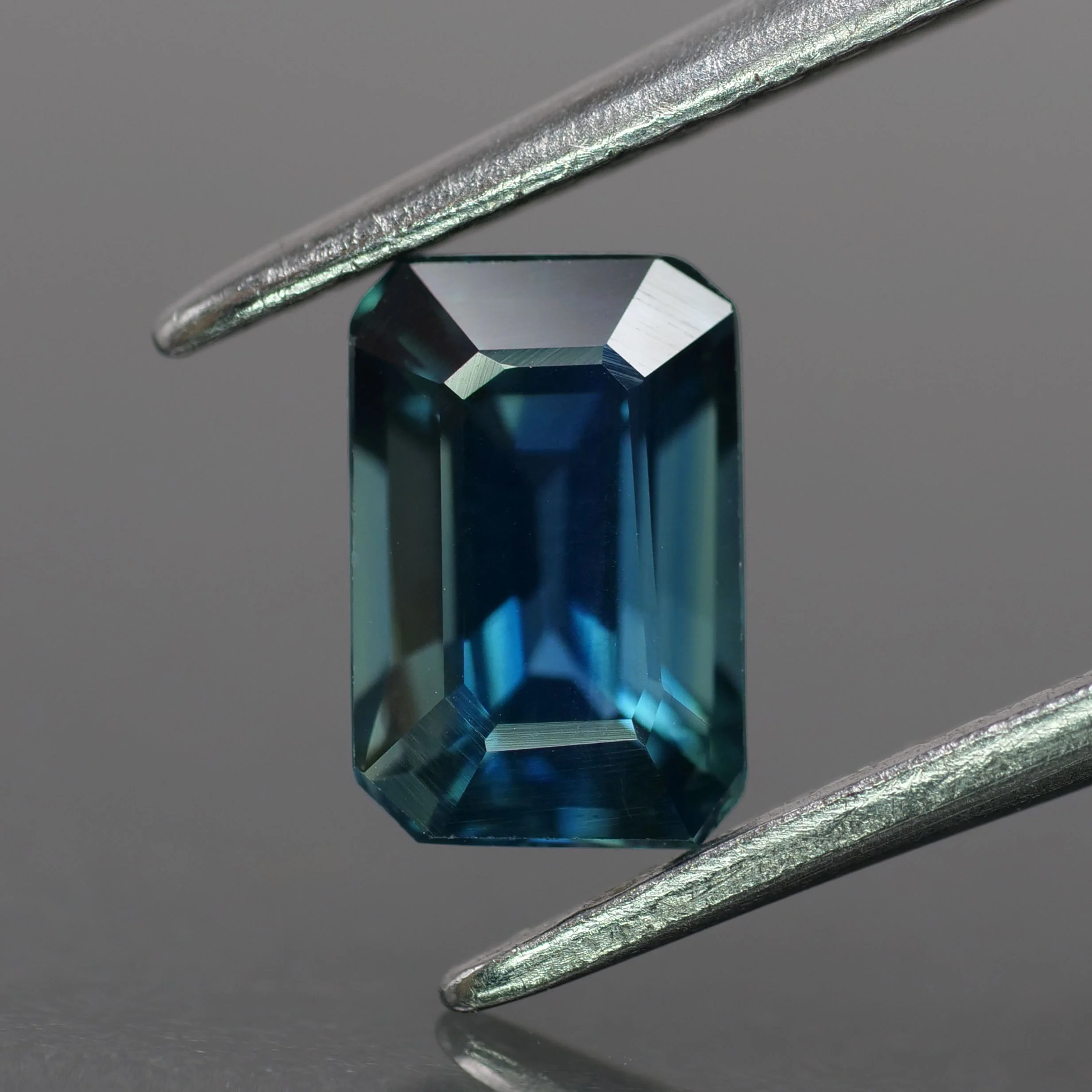 Sapphire | natural, blue color, emerald-cut, *7x4.5mm, 1ct