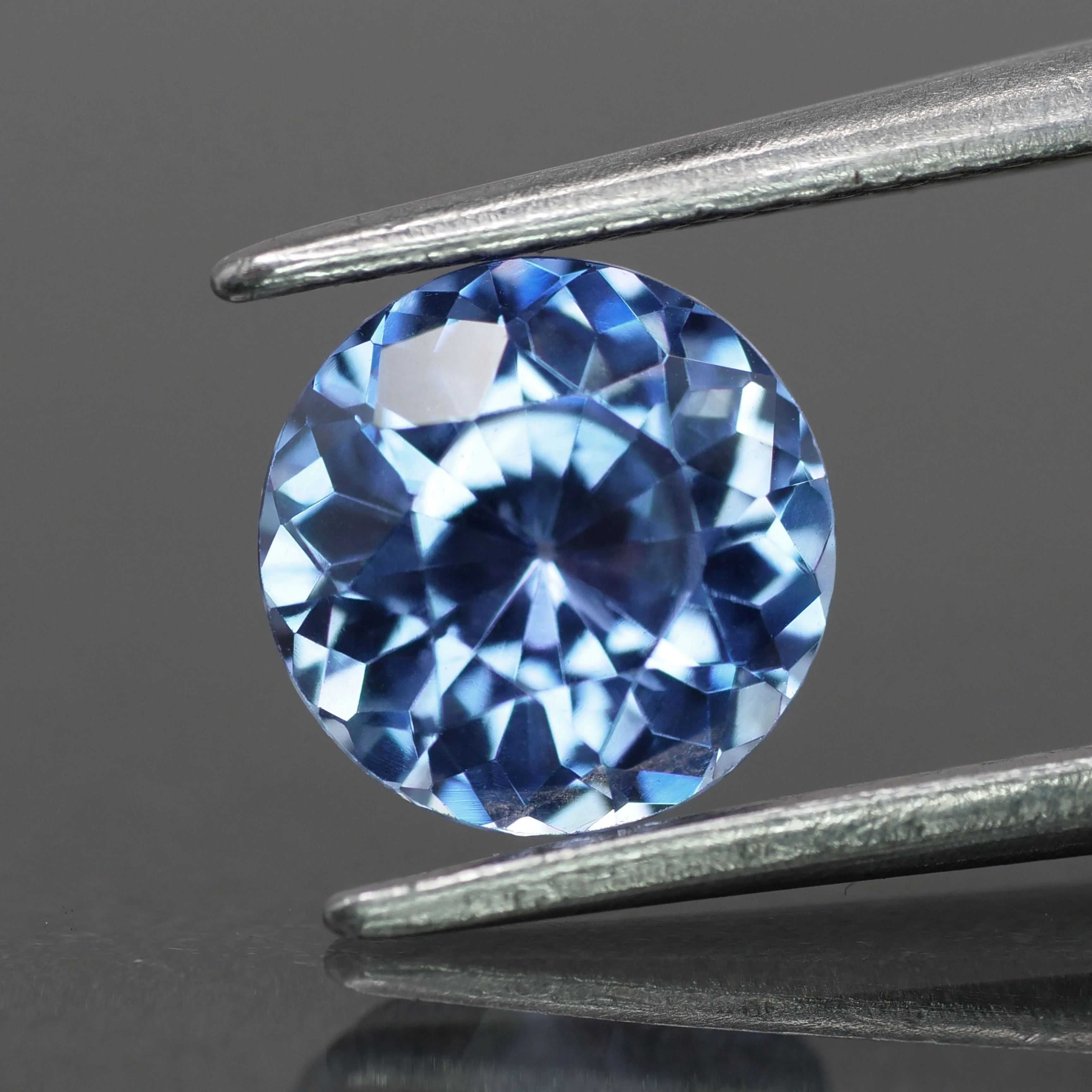 Sapphire | natural, blue color, round-cut, 7mm, 1.3ct