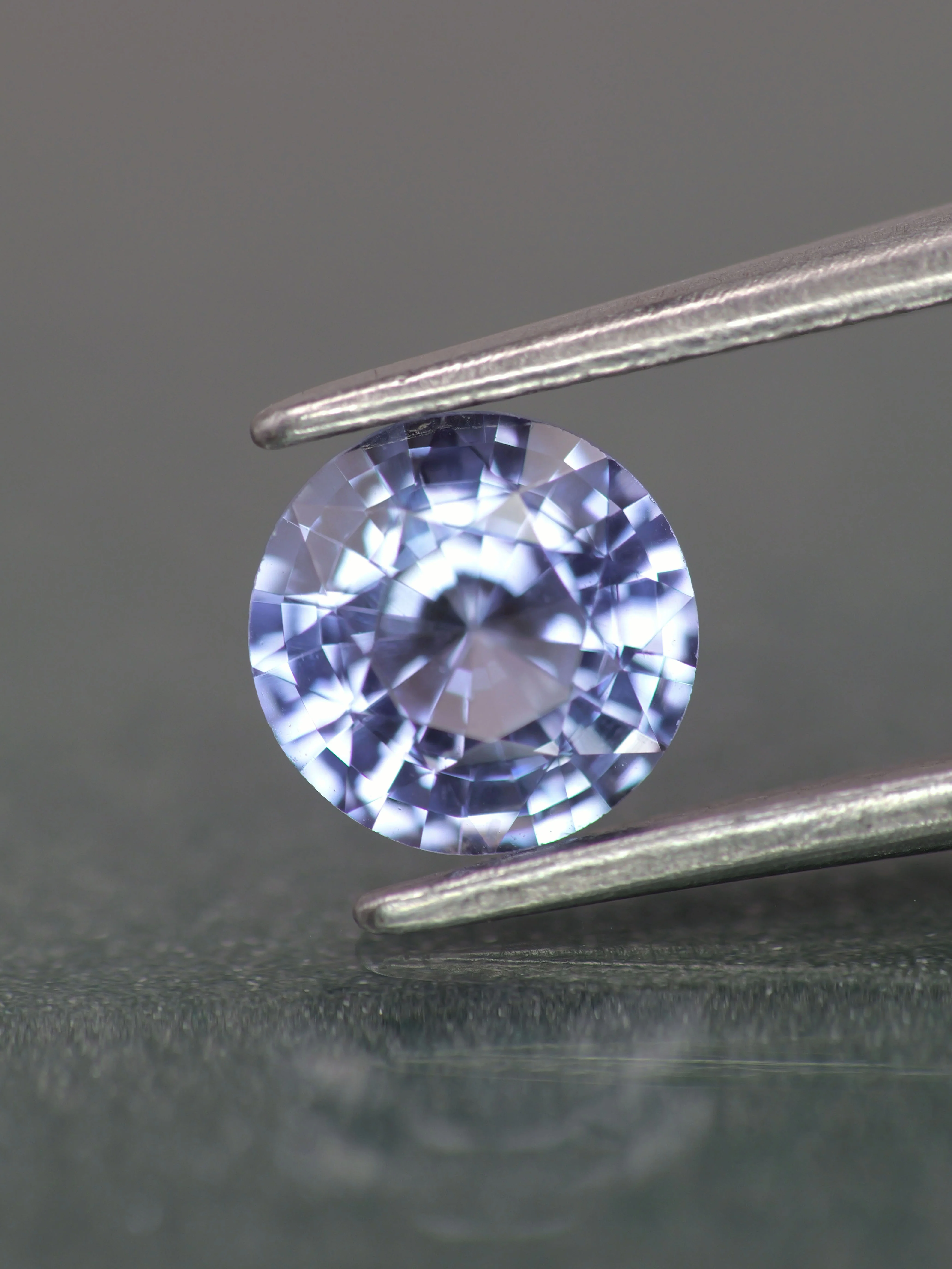 Sapphire | natural, lavender color, round-cut, 6.5mm, 1.3ct