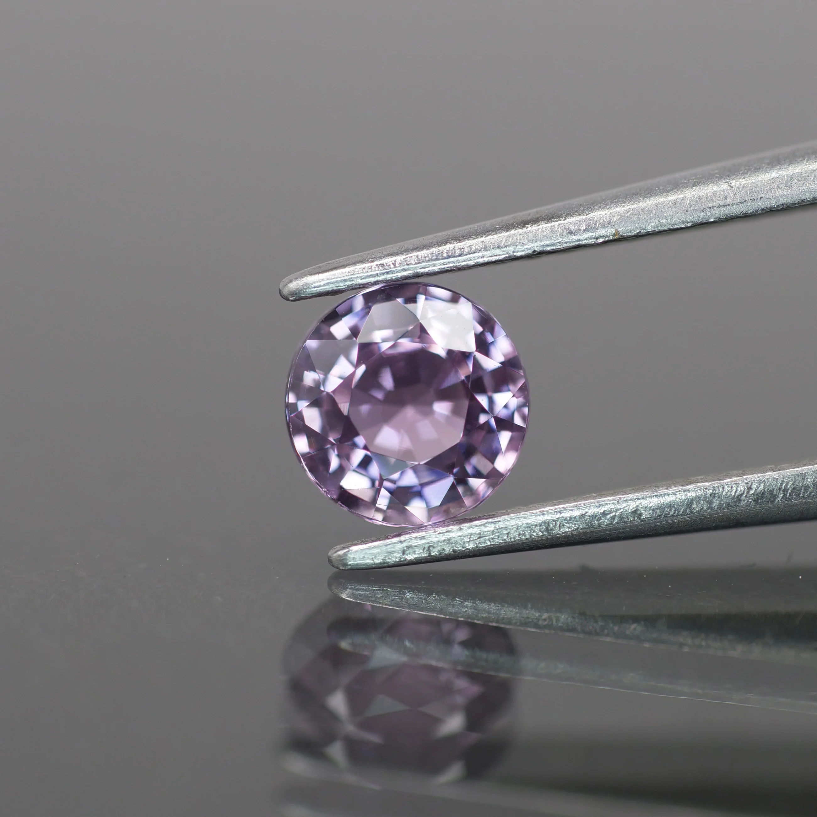 Sapphire | natural, pink color, round-cut, *5mm, 0.6ct