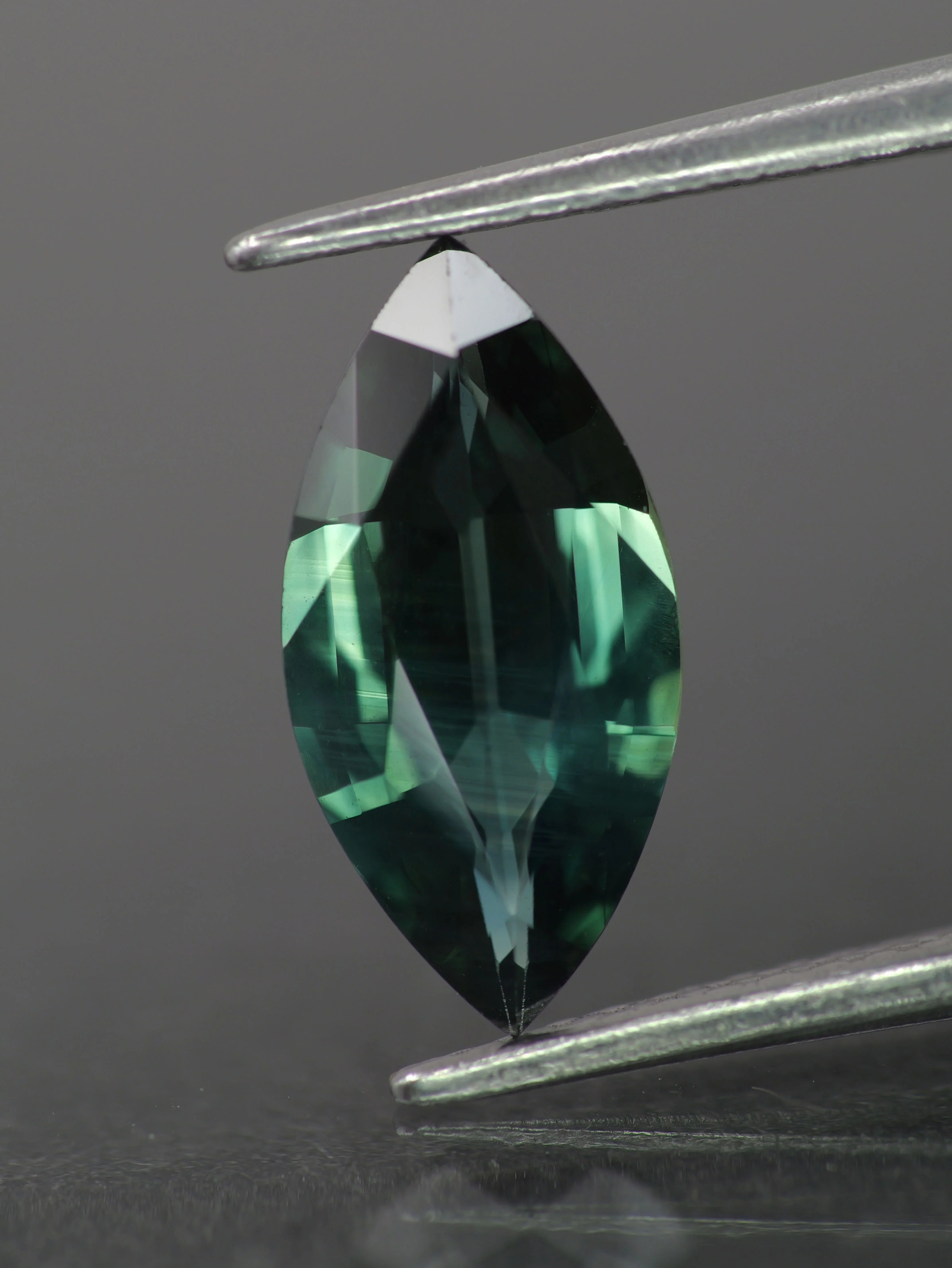Sapphire | natural, teal color/color changing, marquise-cut, 12x6mm, 1.6ct
