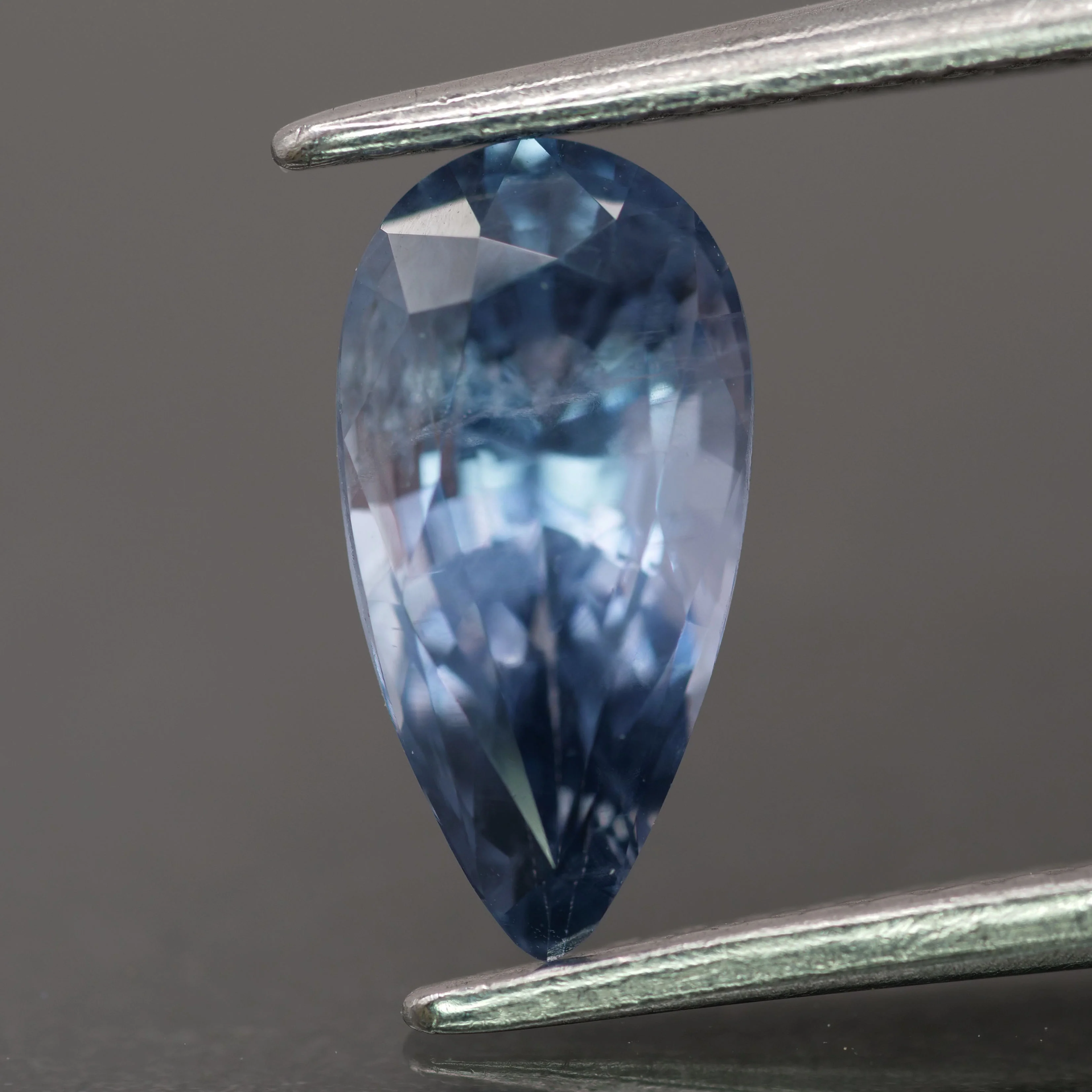 Spinel | natural, purplish blue color, pear-cut, *10x5mm, 1.3ct